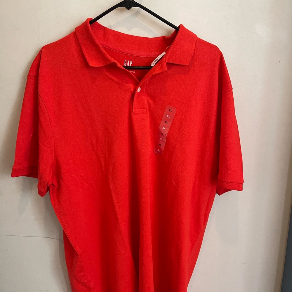Bundle GAP Men's Red, White, and Green Polo Shirts